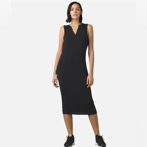 Prana Foundation Black Midi Dress, Medium